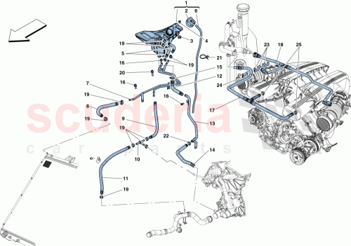 Part Diagram for Ferrari 315112