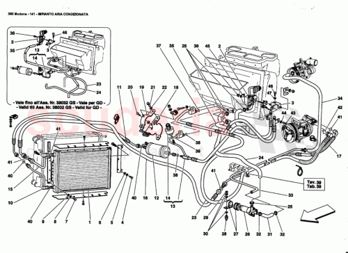 Part Diagram for Ferrari 65539400