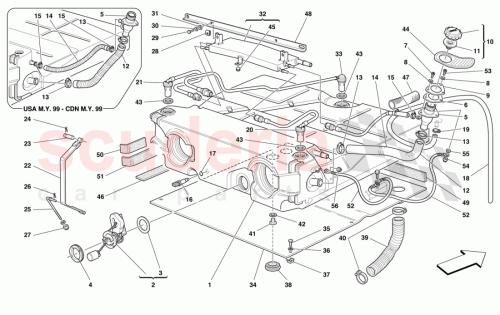 Part Diagram for Ferrari 172340