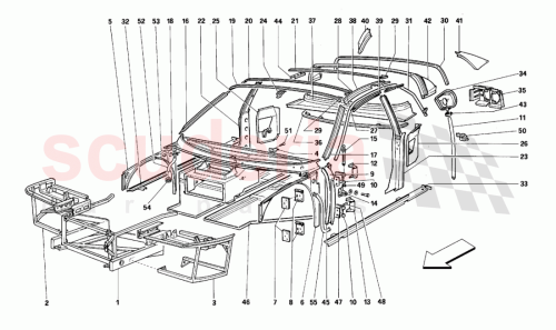 Part Diagram for Ferrari 64678000