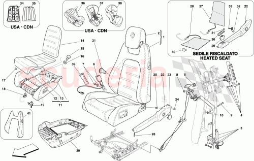 Part Diagram for Ferrari 68867300