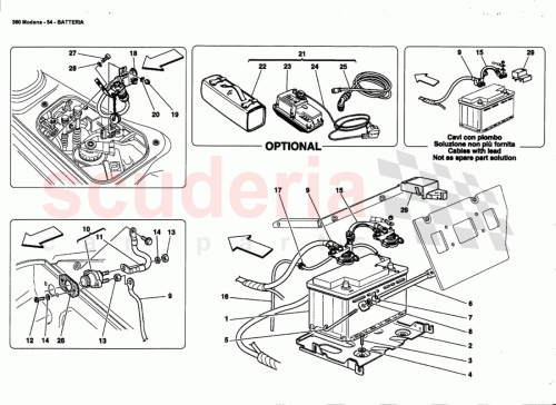 Part Diagram for Ferrari 65071000