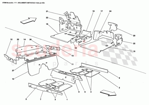 Part Diagram for Ferrari 67117100