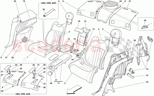 Part Diagram for Ferrari 66976700