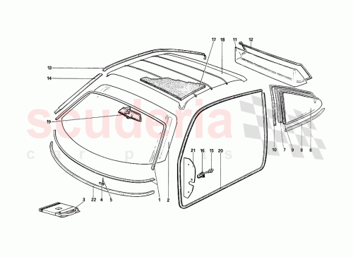Part Diagram for Ferrari 61385300