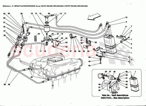Part Diagram for Ferrari 178456