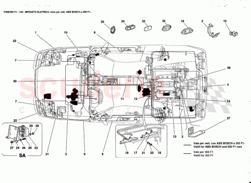Part Diagram for Ferrari 174515