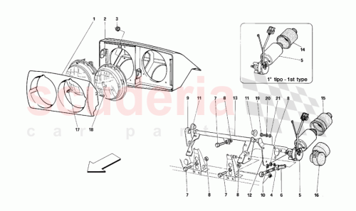 Part Diagram for Ferrari 61556100