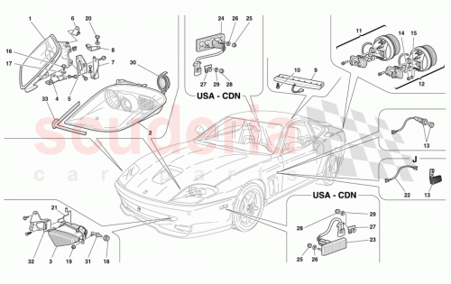 Part Diagram for Ferrari 65183700