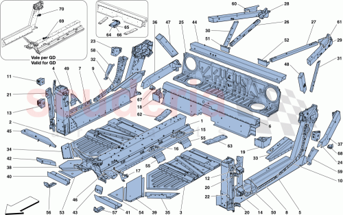 Part Diagram for Ferrari 303819