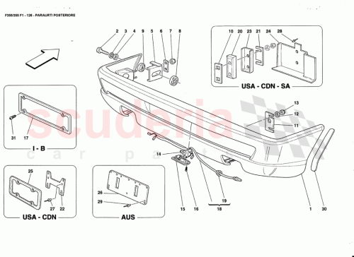 Part Diagram for Ferrari 64761300