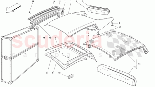 Part Diagram for Ferrari 64197200