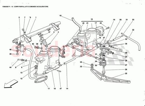 Part Diagram for Ferrari 162500