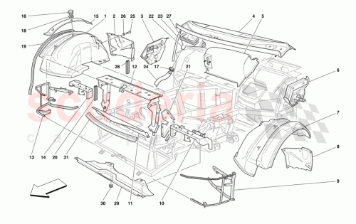 Part Diagram for Ferrari 64329000