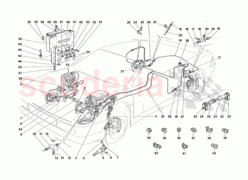Part Diagram for Ferrari 134597