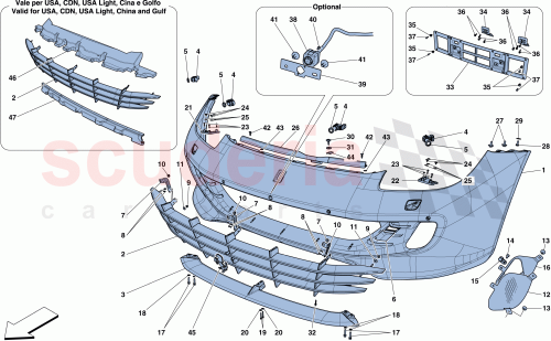 Part Diagram for Ferrari 88769000