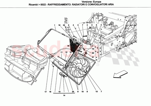 Part Diagram for Ferrari 16044534