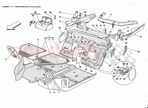 Part Diagram for Ferrari 654856
