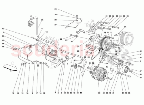 Part Diagram for Ferrari 175035