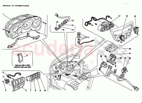 Part Diagram for Ferrari 67084500