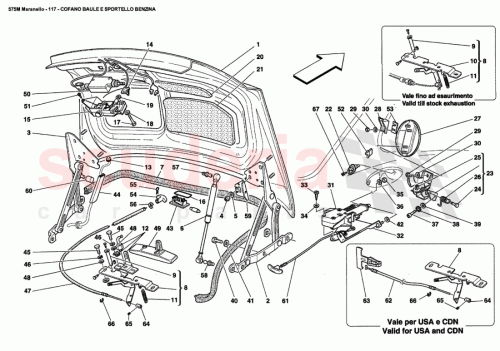 Part Diagram for Ferrari 65361400