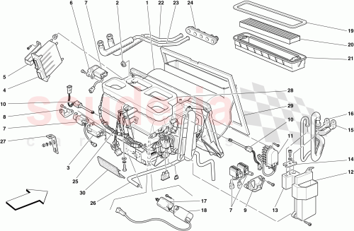 Part Diagram for Ferrari 68154200