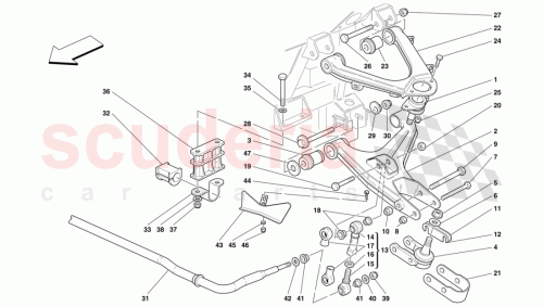 Part Diagram for Ferrari 165280