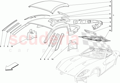 Part Diagram for Ferrari 69122911