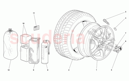 Part Diagram for Ferrari 171577