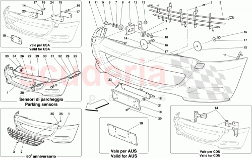 Part Diagram for Ferrari 187679