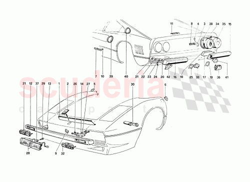 Part Diagram for Ferrari 60170305