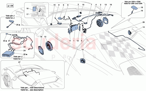 Part Diagram for Ferrari 304674