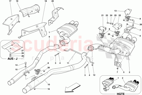 Part Diagram for Ferrari 257949