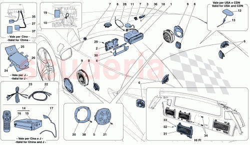 Part Diagram for Ferrari 265708