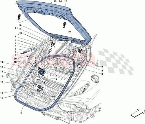 Part Diagram for Ferrari 84215311