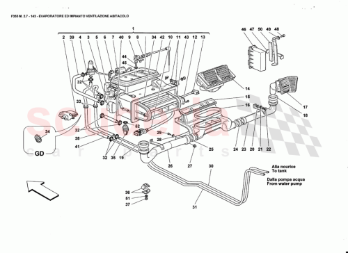 Part Diagram for Ferrari 64320100