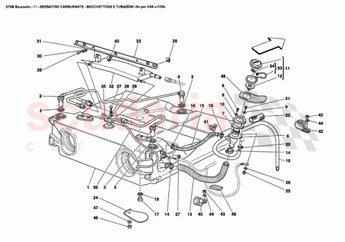 Part Diagram for Ferrari 185441