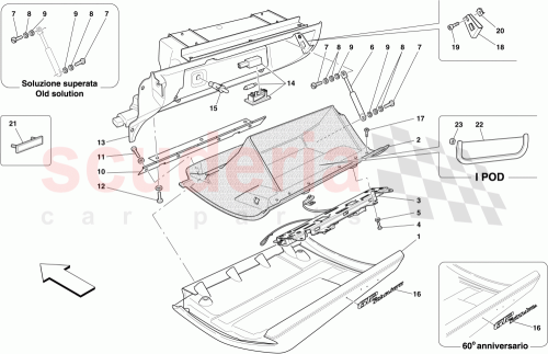 Part Diagram for Ferrari 80543900