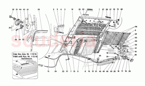 Part Diagram for Ferrari 61501200