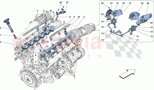 Part Diagram for Ferrari 311302
