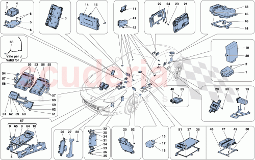 Part Diagram for Ferrari 315395