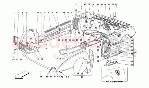 Part Diagram for Ferrari 64447300