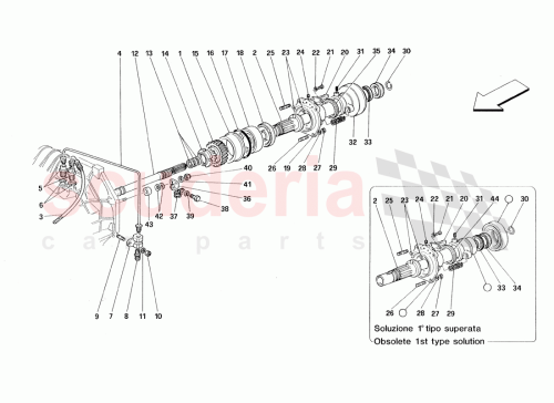 Part Diagram for Ferrari 70000848