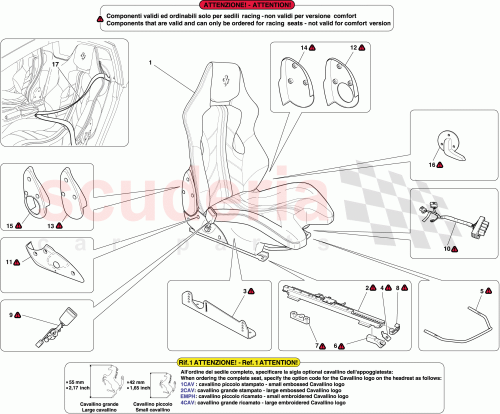 Part Diagram for Ferrari 84345900