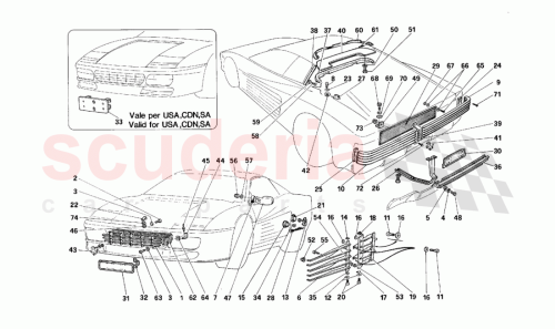 Part Diagram for Ferrari 61490300