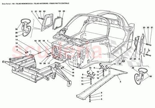 Part Diagram for Ferrari 66535400