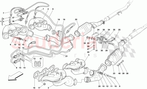 Part Diagram for Ferrari 222284