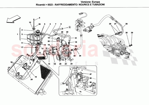 Part Diagram for Ferrari 82404496