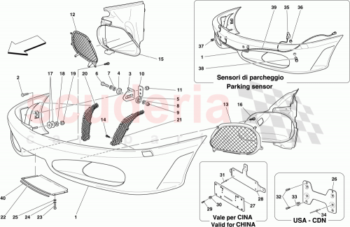 Part Diagram for Ferrari 81034800