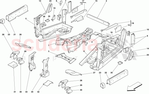 Part Diagram for Ferrari 67103211